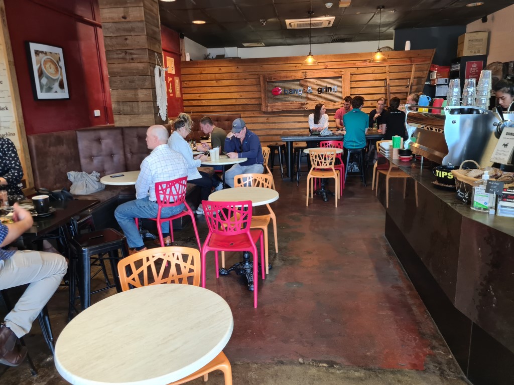 Inside Bang and Grind Cafe Cairns