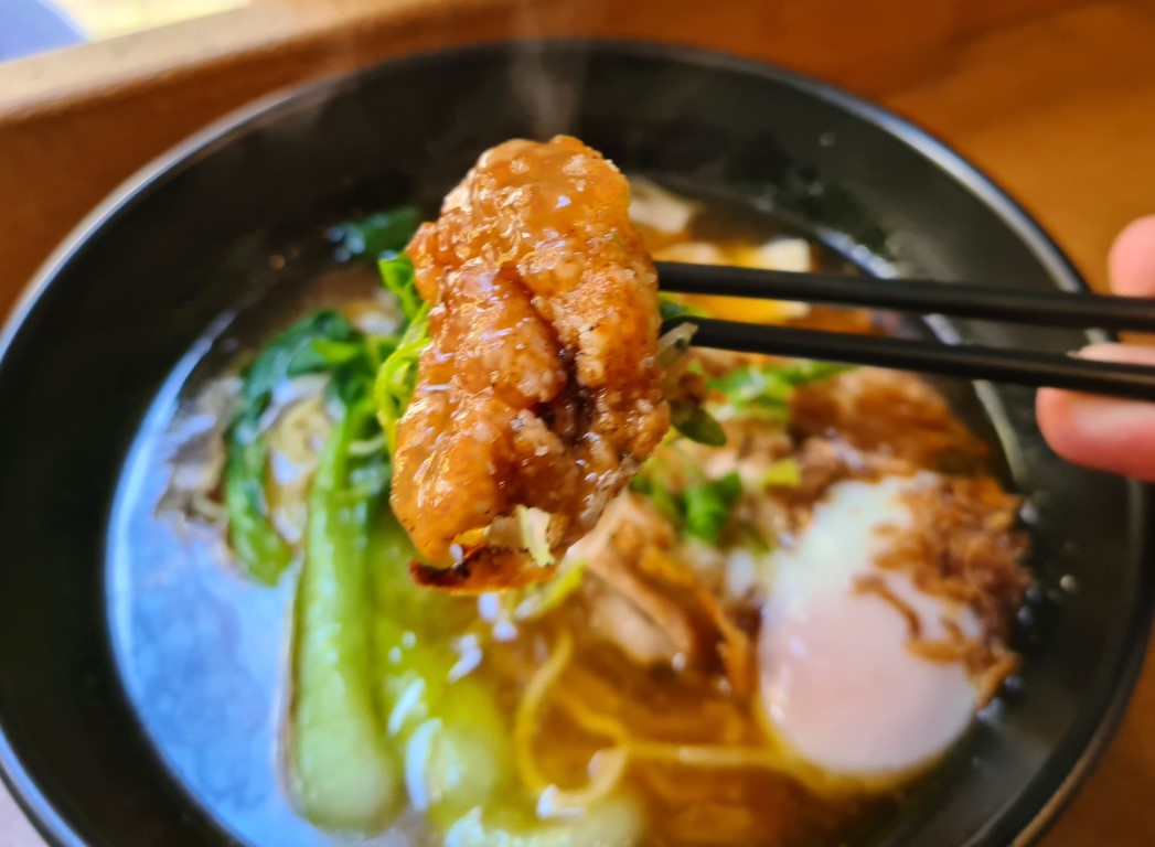 Karaage chicken ramen at O'Uchi Japanese Restaurant Sydney