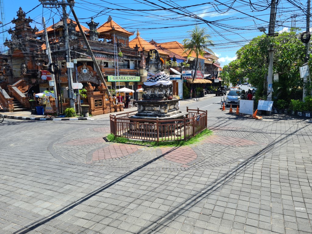 Roundabout at southern end of Sanur
