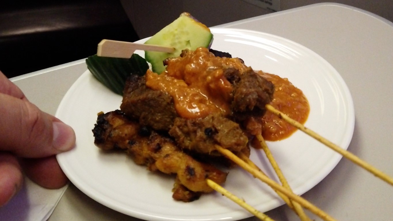 Satay on Malaysia Airlines A330-300