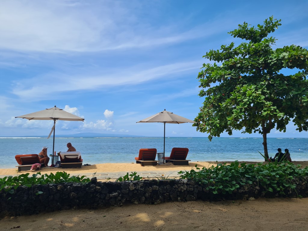 View from Fisherman Club Restaurant at Andaz Bali Hotel Sanur
