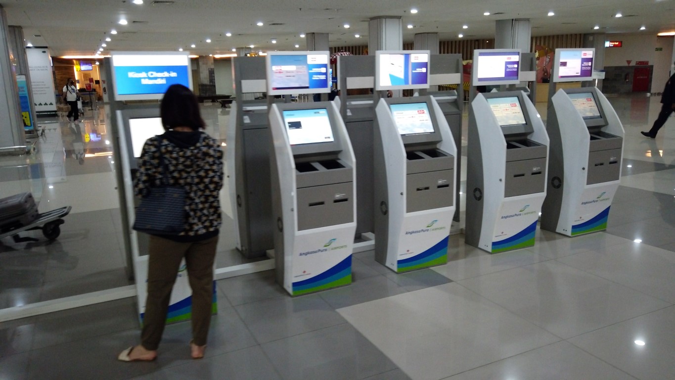 Check In Electronic Kiosks at Bali Domestic Airport