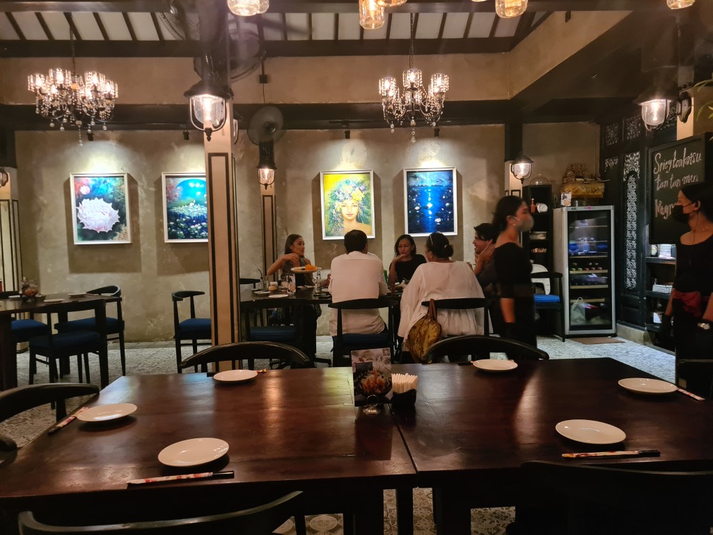 Inside Dahana Japanese Restaurant in Seminyak