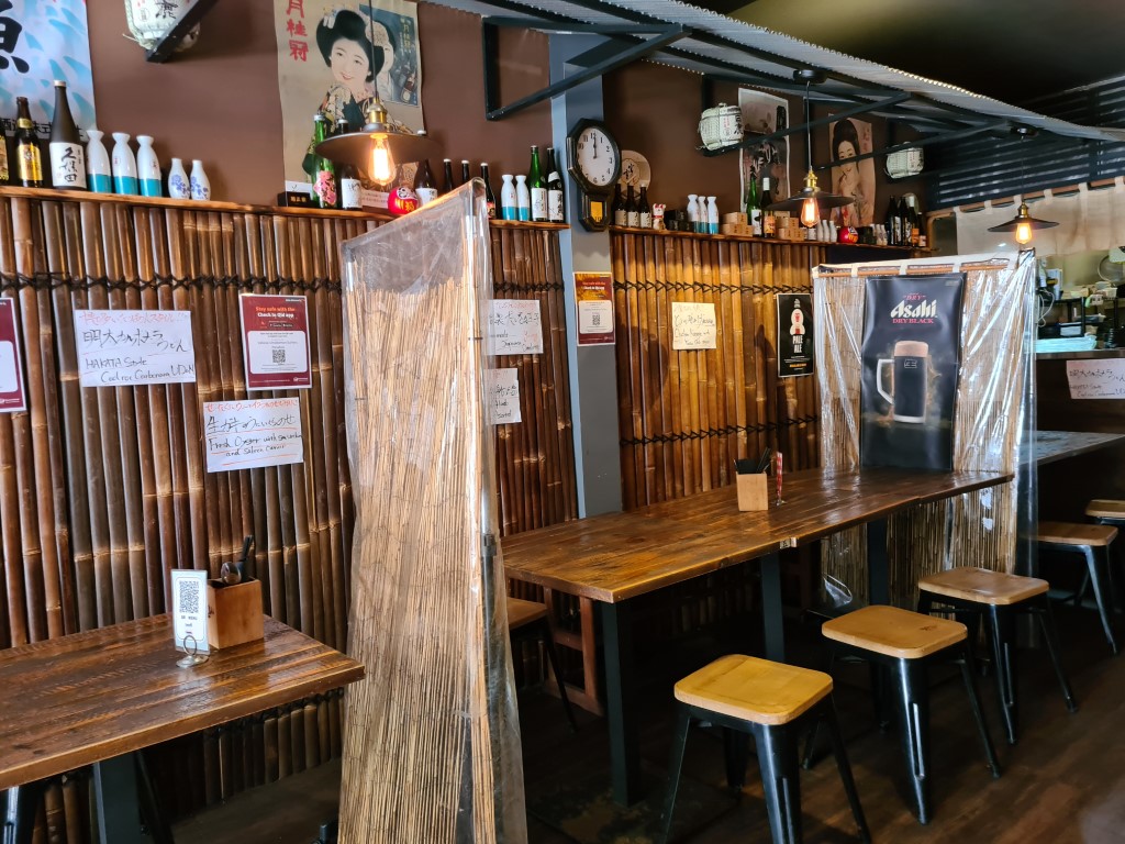 Inside Izakaya Umakamon Japanese Restaurant in Surfers Paradise