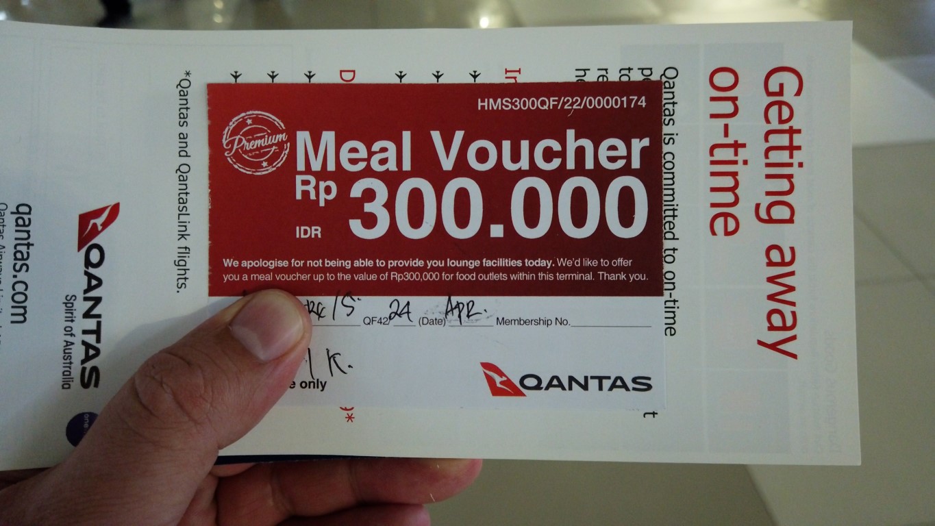 Meal Voucher instead of Lounge Access