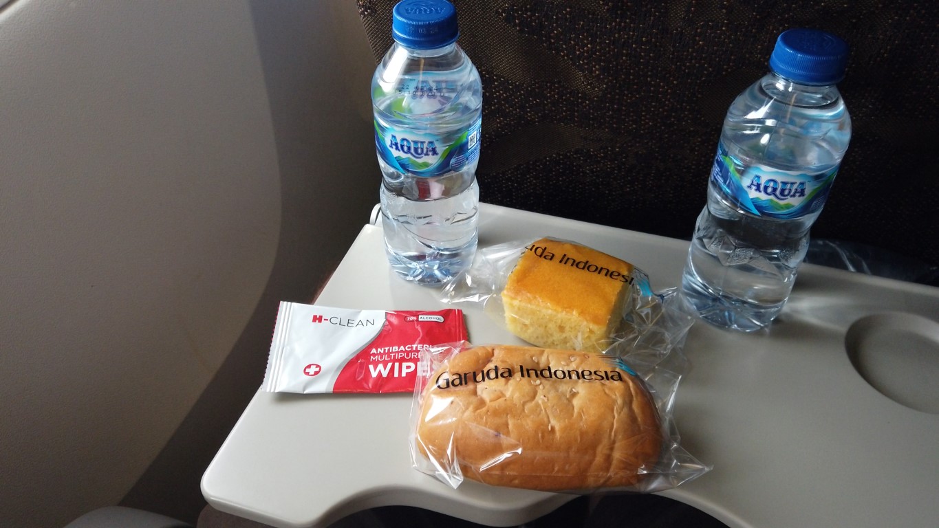 Meal served in Garuda Indonesia Economy