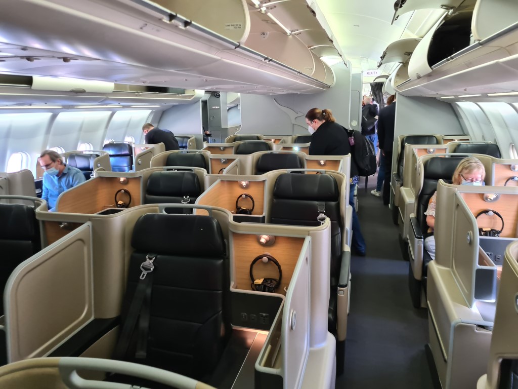 Qantas A330-200 Business Class Cabin
