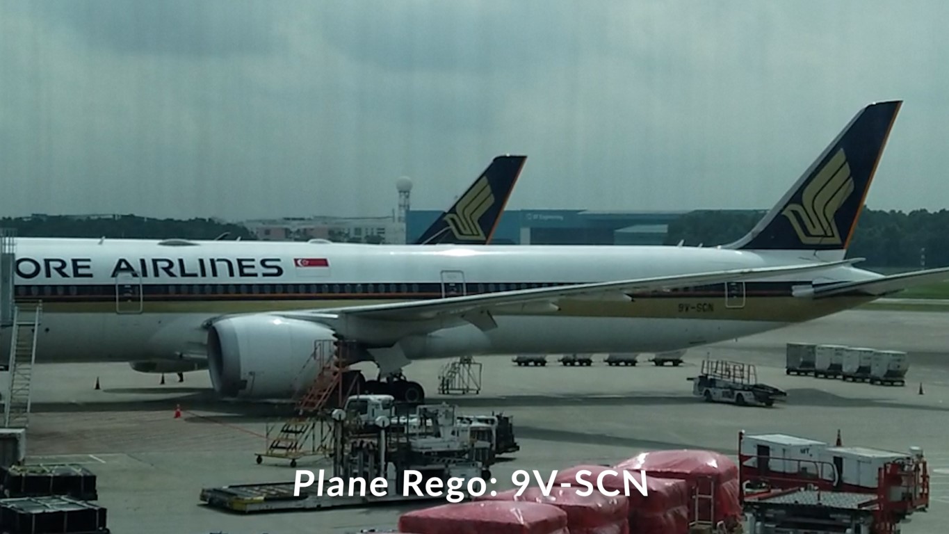Singapore Airlines B787-10 Rego 9V-SCN
