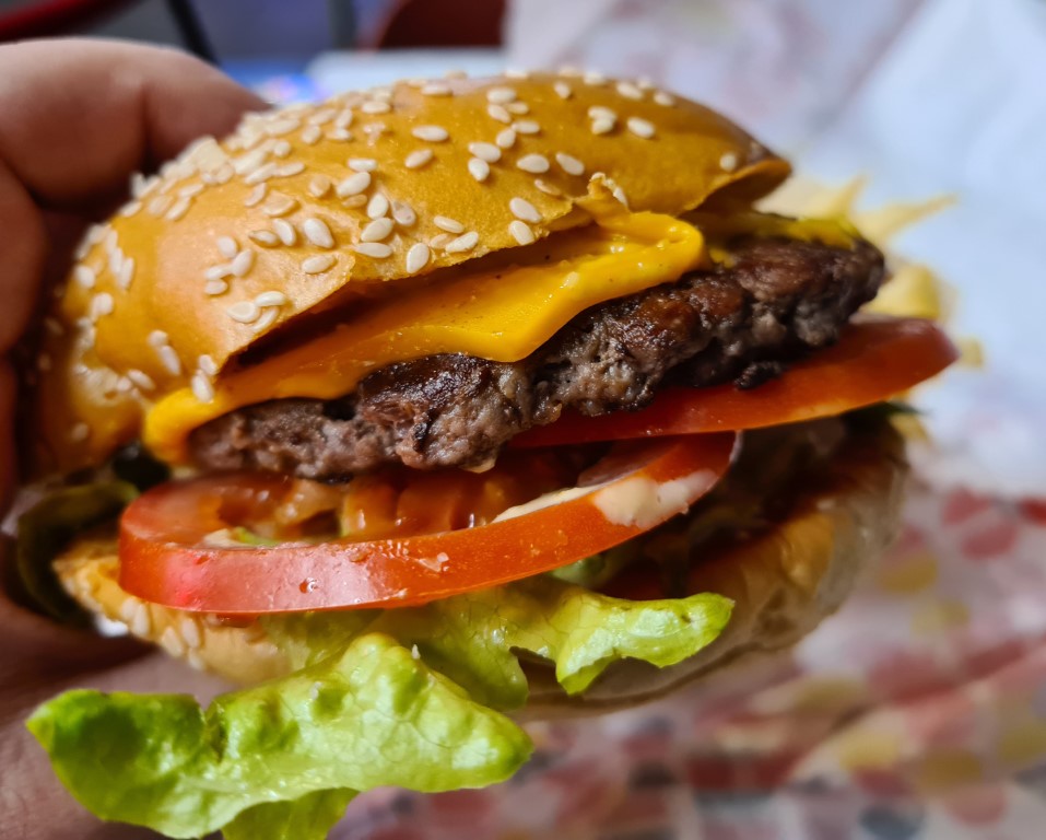 Tasty Burger at Flipp Burgers Church Street Parramatta