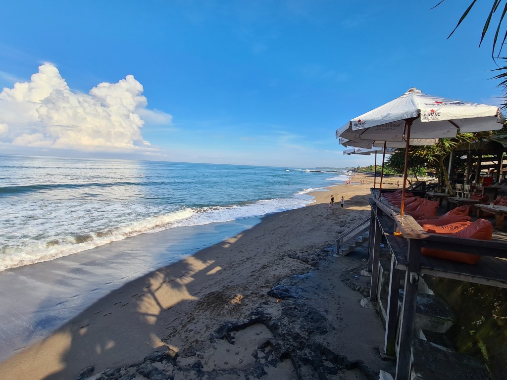 View from Beach Bums Cafe in Canggu Bali
