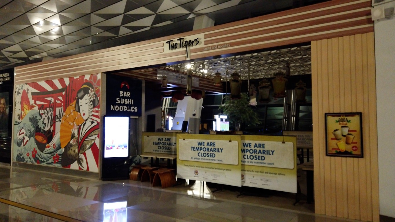 food outlets temporarily closed at Jakarta International Airport