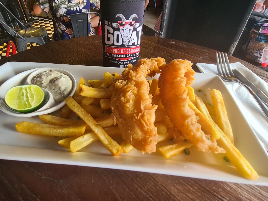 Fish and Chips at The GOAT The Pub in Seminyak