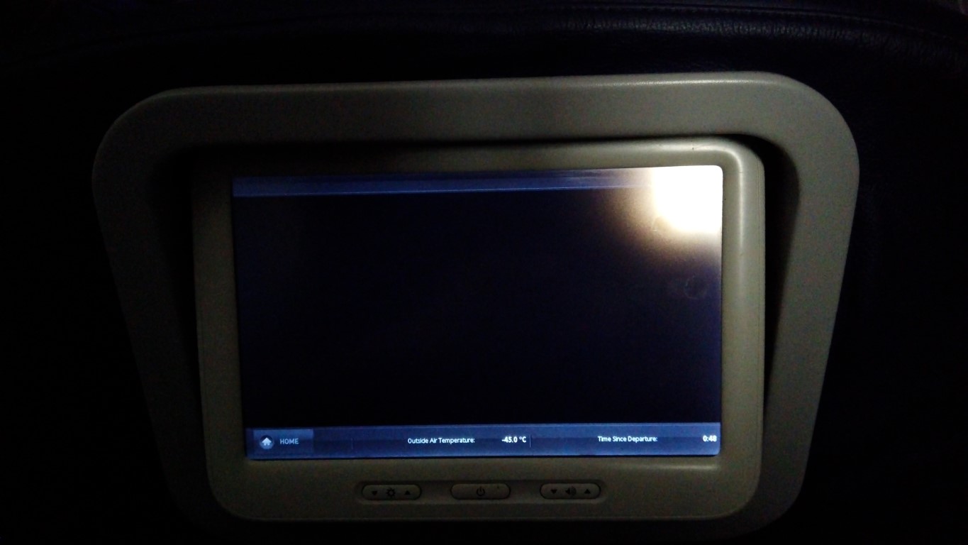 Blank Flight Map on Malaysia Airlines