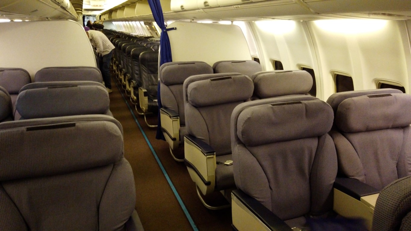 Business Class Cabin on B737-800 Malaysia Airlines
