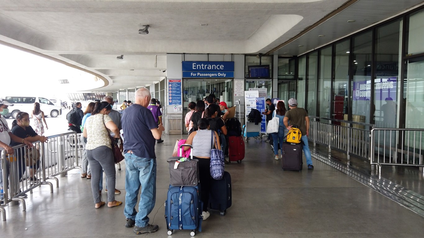 Entrance to Terminal 1 Manila Ninoy Aquino International Airport
