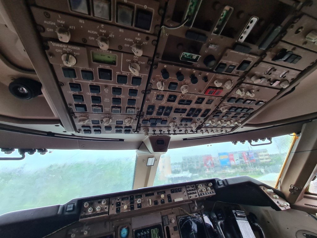 The Cockpit in the B747 Cafe Bangkok