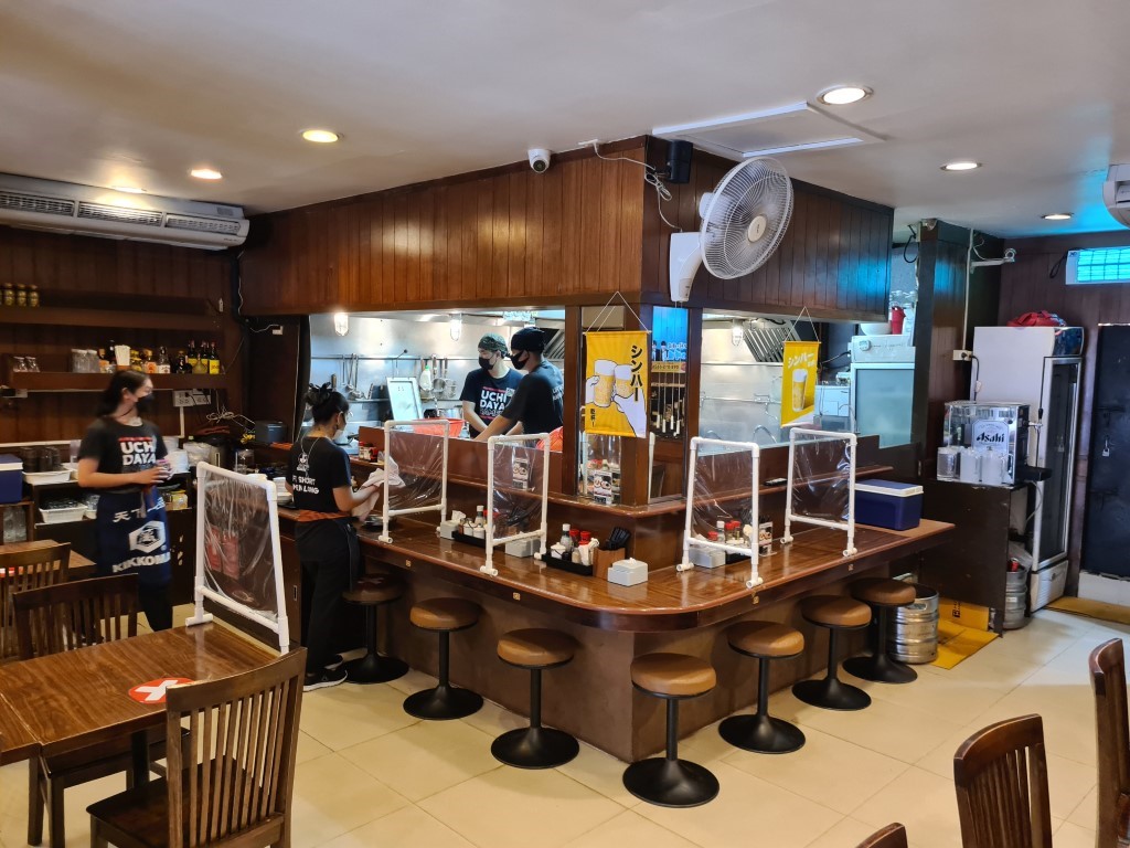 Inside Uchidaya Japanese Ramen Restaurant Soi Thaniya Little Tokyo Bangkok