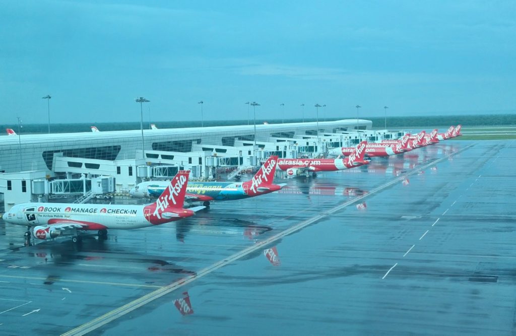AirAsia planes at KLIA2 Kuala Lumpur Airport