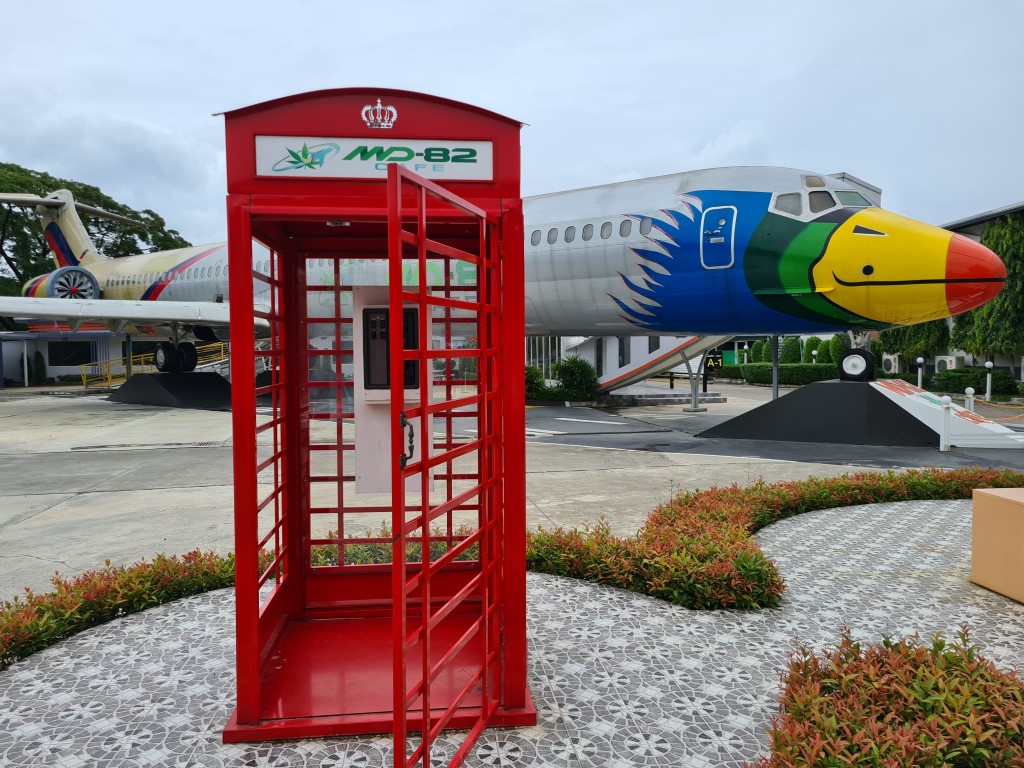 British Red Telephone Box at MD-82 Cafe Bangkok
