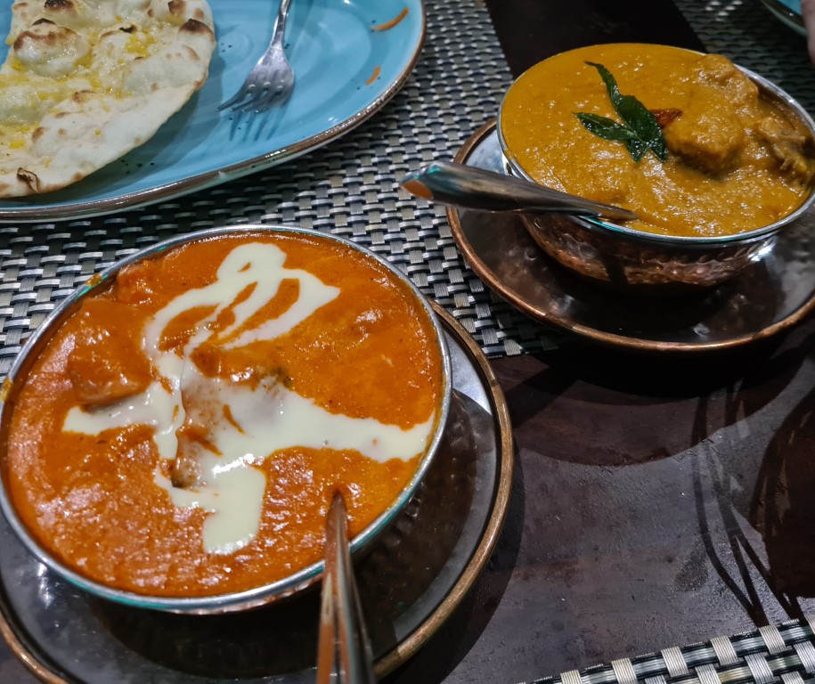 Curries at Grand Palace Indian Restaurant Sydney CBD