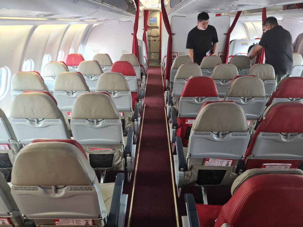 Economy Class Cabin on AirAsia A330