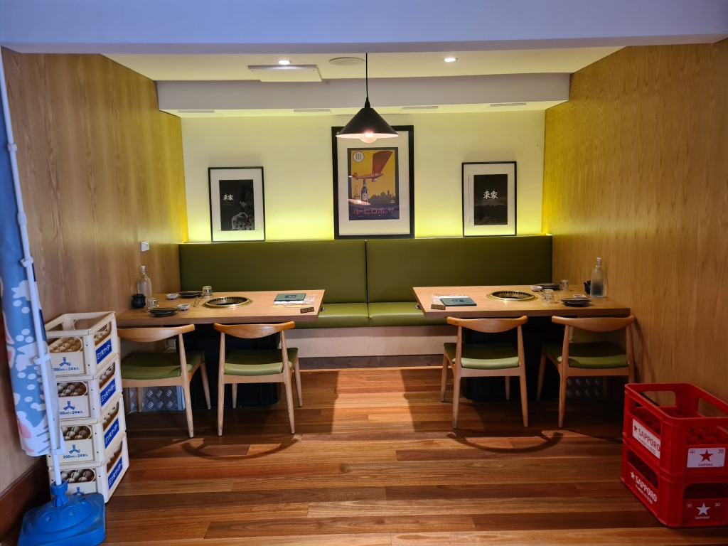 Inside dining at Touka Japanese BBQ Restaurant Parramatta