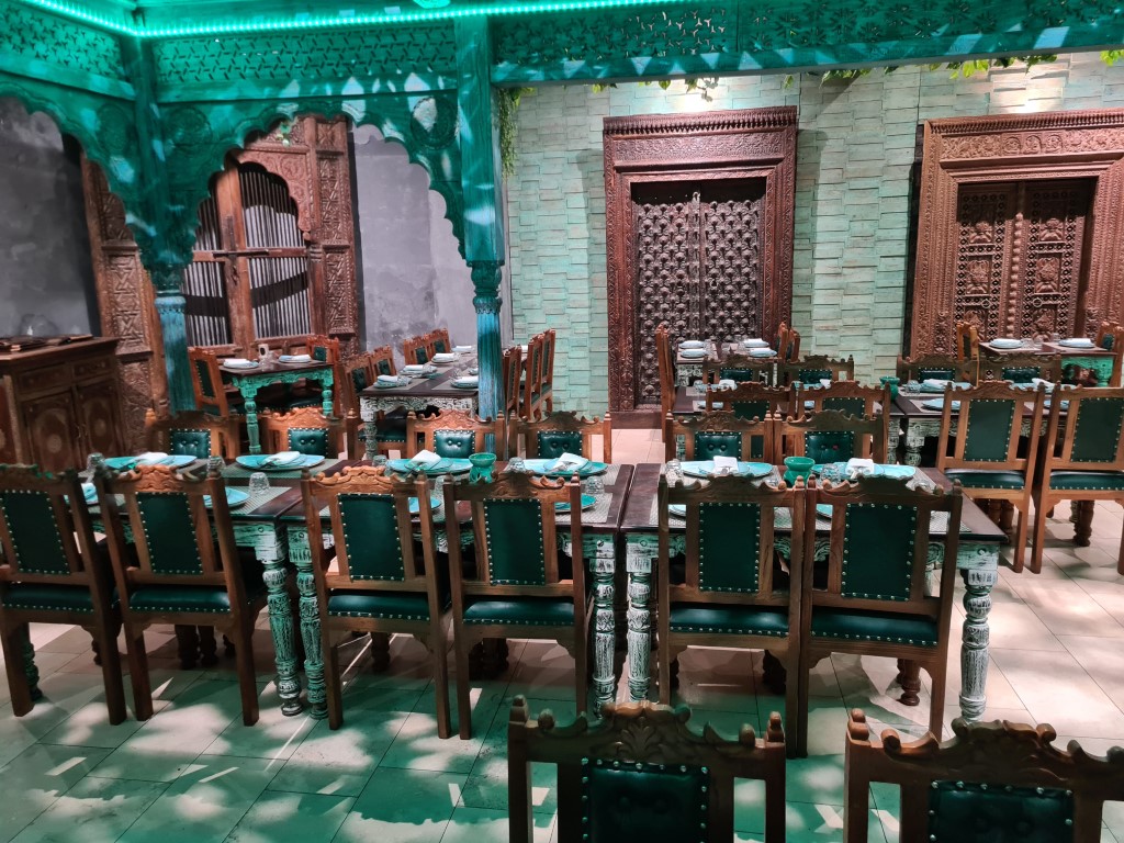 Inside the Grand Palace Indian Restaurant Sydney city
