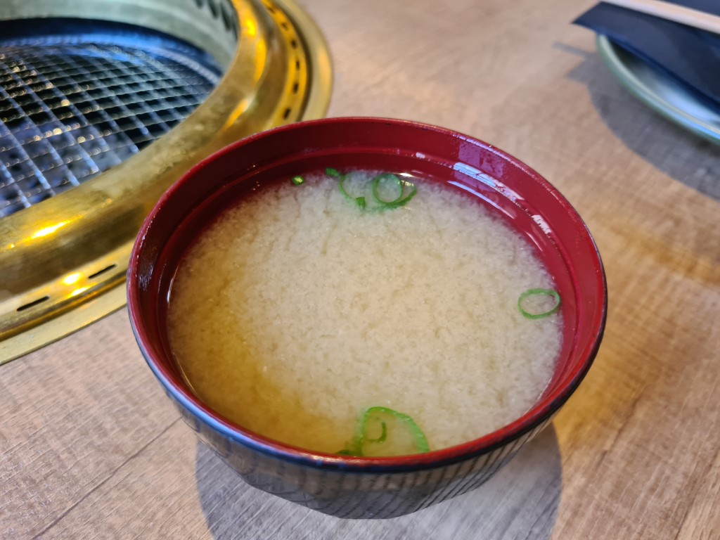 Miso Soup at Touka Japanese BBQ Restaurant Parramatta