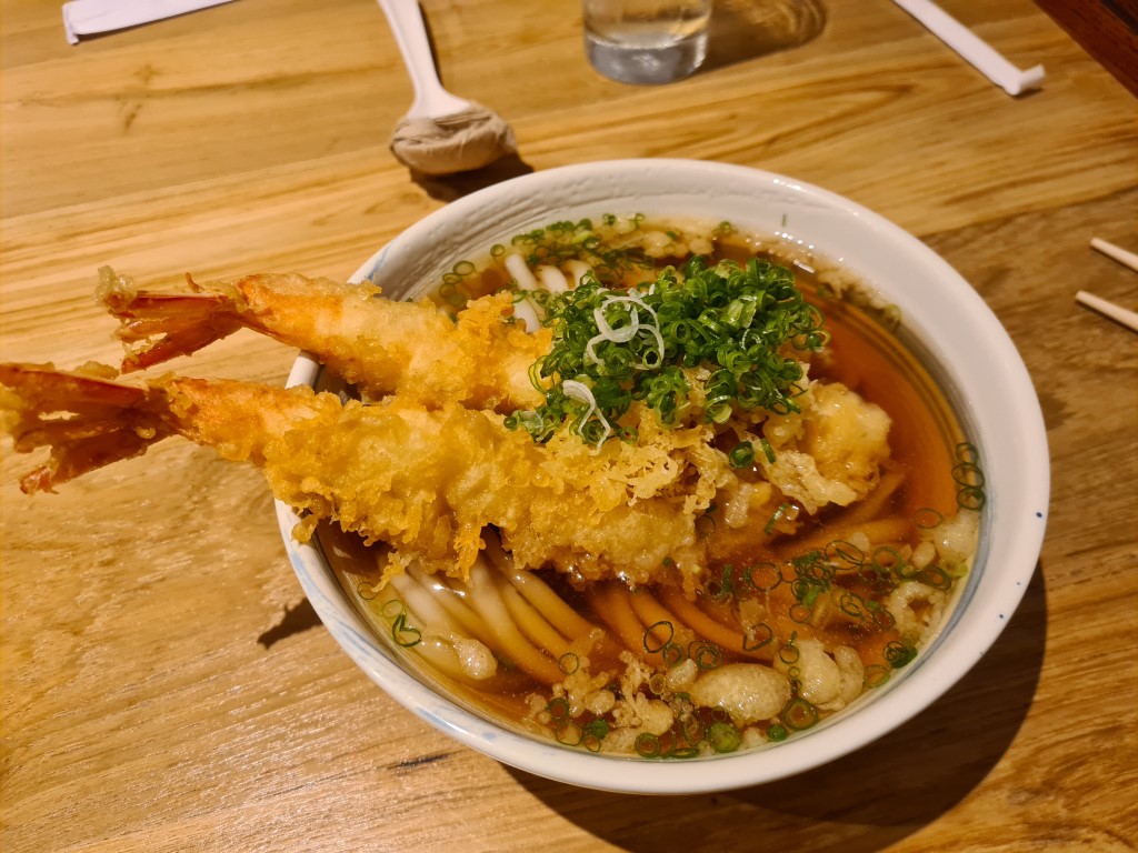 Prawn Udon Noodle Soup at Gin Udon Restaurant Chiang Mai