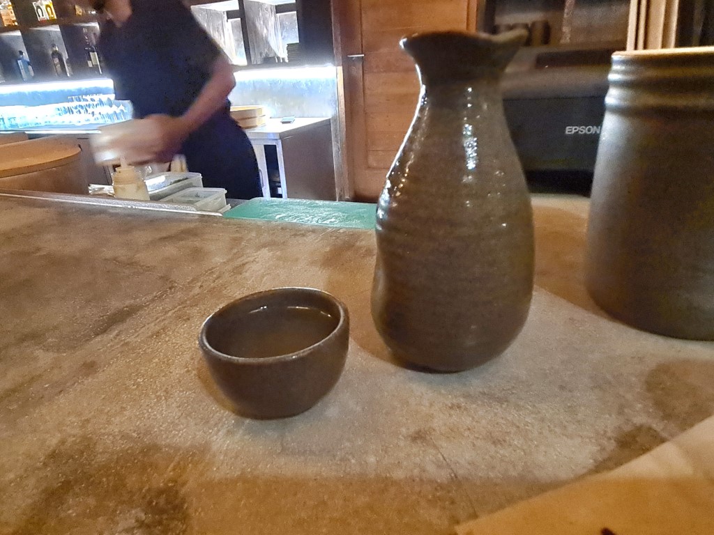Sake at Yuki Japanese Restaurant Canggu