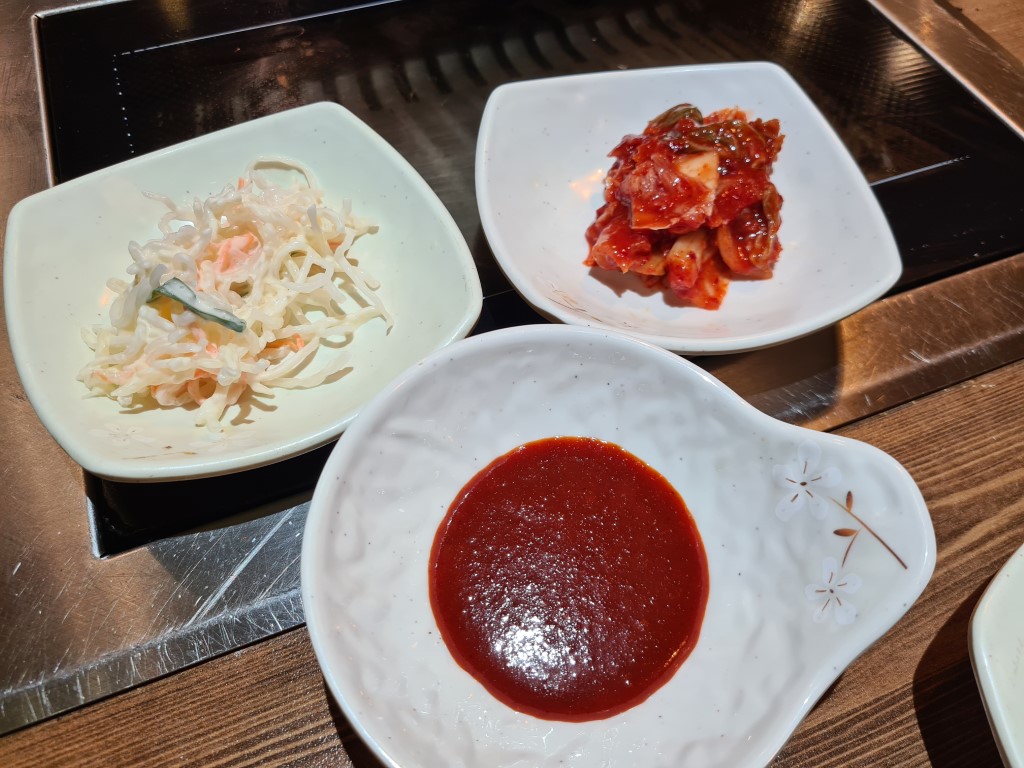 Side dishes at Maru Korean Restaurant Brisbane