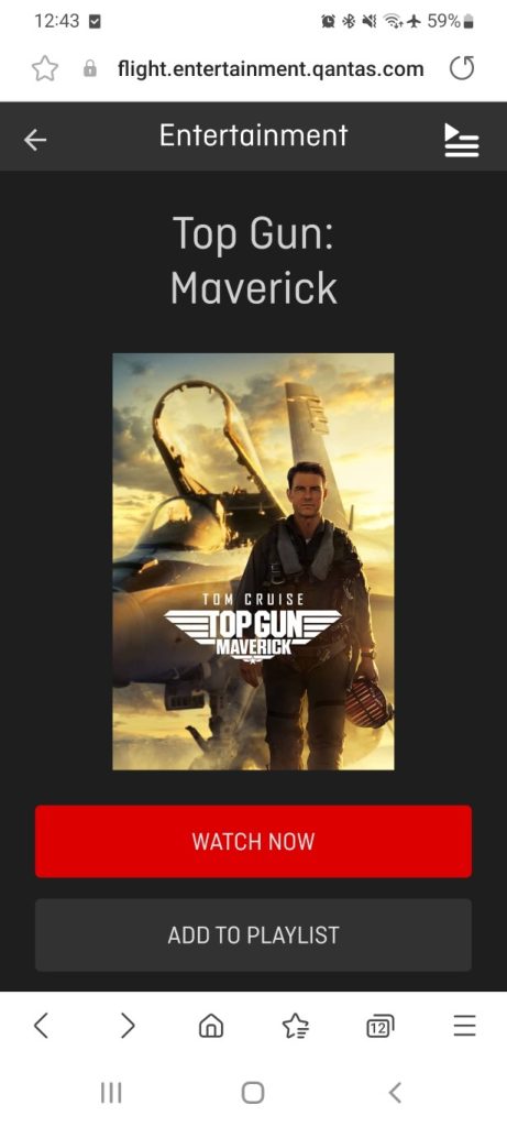 Top Gun Maverick Most Popular Movie on Qantas Flights in 2022
