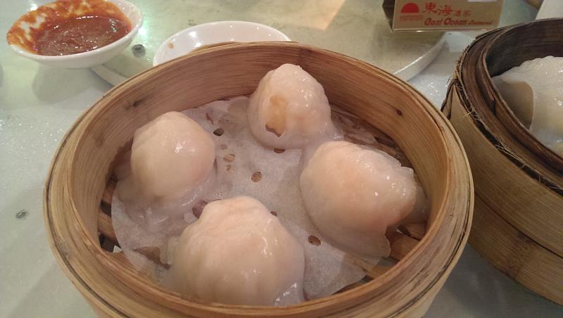 Steamed prawn dumplings East Ocean Restaurant Sydney