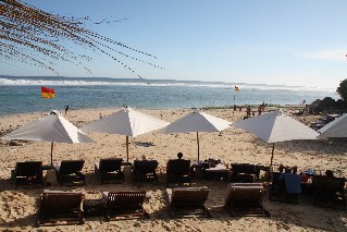 Beach front at Karma Beach Club Bali