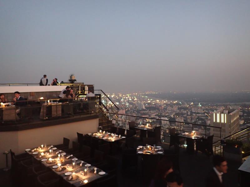 View from Vertigo Grill rooftop restaurant Bangkok