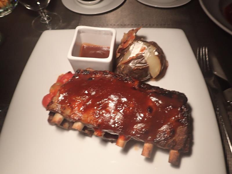 BBQ pork spare ribs at Vertigo Grill Bangkok