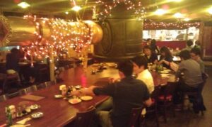 Large bell in Chinese Cafe Eight