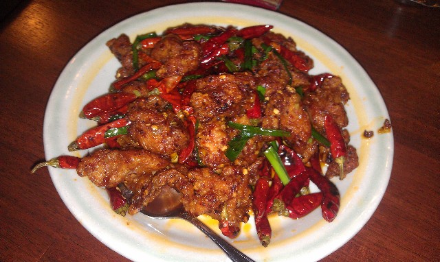 Spicy Sichuan chicken at Chinese Cafe Eight