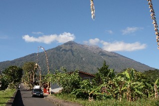 The Mother Temple at Mount Agung volcano Bali