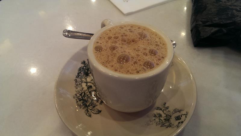 Milk coffee at Papparich