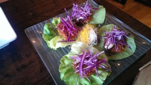 Pork Tonkatsu cups at Sake Restaurant Melbourne