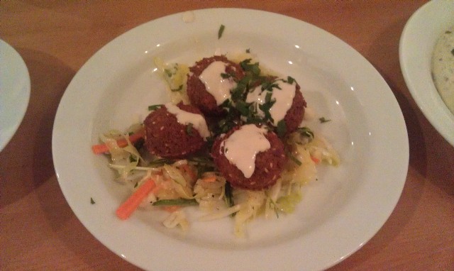 Home made falafel at Ta-Im Israeli Restaurant Tokyo