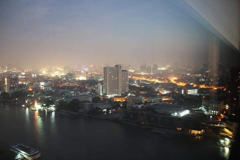 View from room at Hilton Hotel Bangkok