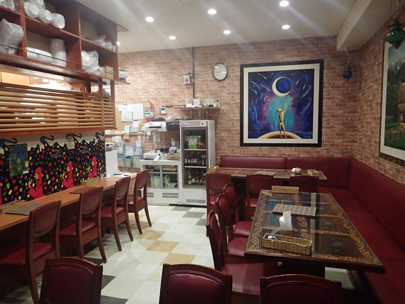 Inside Khana Indian and Pakistan Restaurant Shinjuku Tokyo