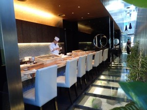 Sushi bar at Ten Japanese Restaurant Kuala Lumpur