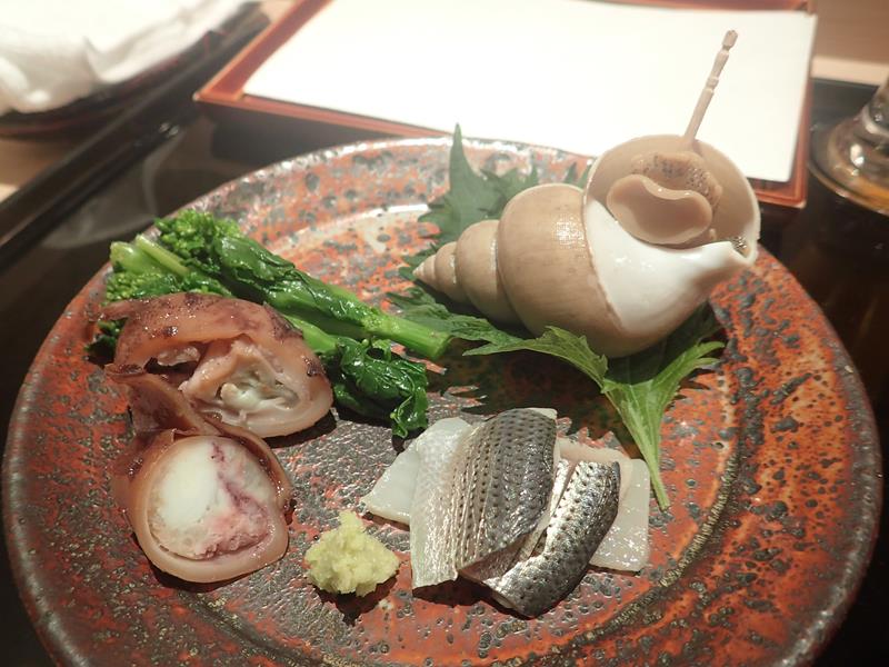 Sashimi at Tempura Kondo Restaurant