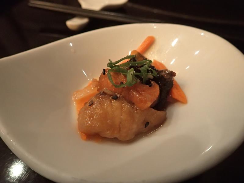Appetizer at Miyako - salmon dish