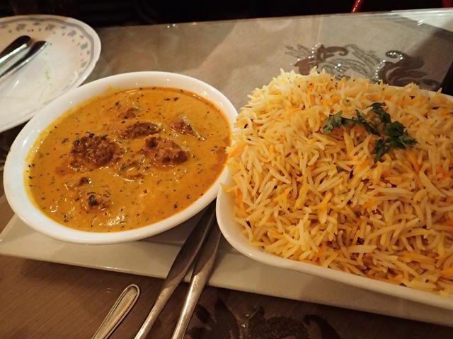 Lamb Nawabi curry at India Hut