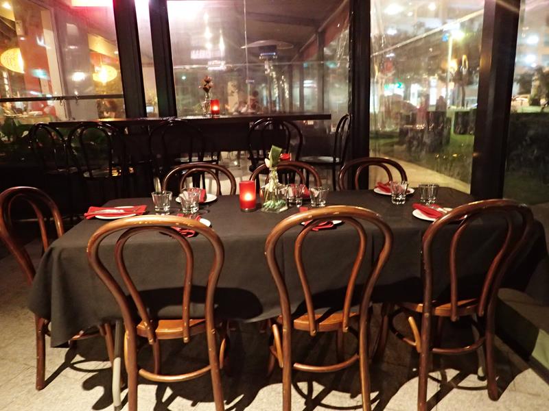 Dining area at The Cuban Restaurant Broadbeach
