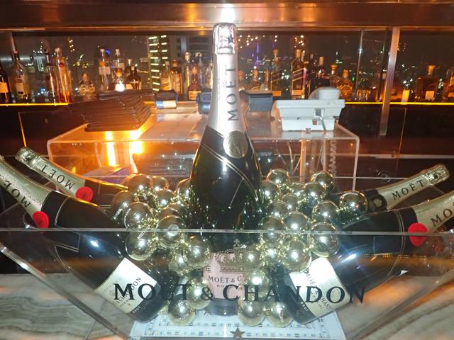Moet Champagne at Cloud Lounge Jakarta